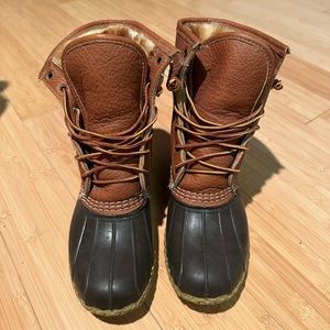 Winter fur lined L.L. Bean boots